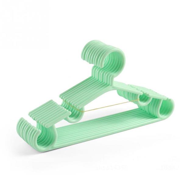 Children's Drying Rack Portable Multifunctional Hook Outdoor Children's Drying Rack Plastic Baby Hanger Batches From: green