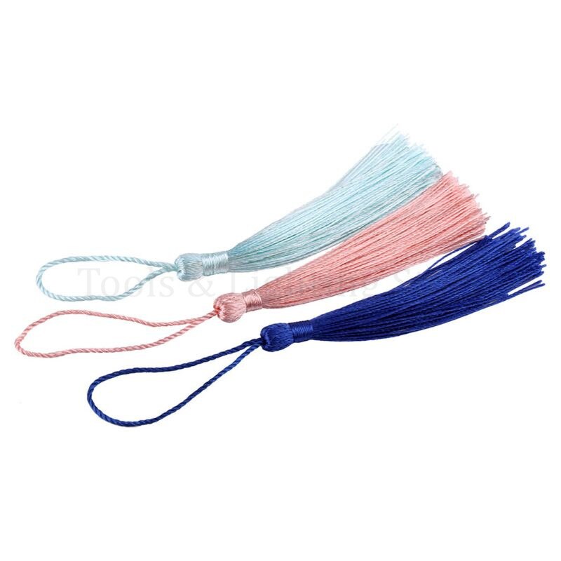 Boeddha kralen decoratie polyester kwasten met ophangring zijden naaigarnituur decoratieve sleutel kwasten voor hanger thuis