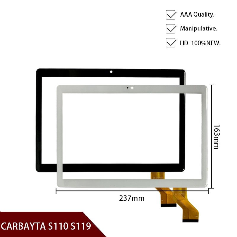 2.5D For 10.1'' inch CARBAYTA S110 S119 Octa Core Android Tablet touch screen Digitizer panel sensor CARBAYTA S119 touch