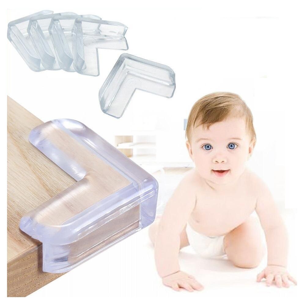 4 Stuks Transparant Pvc Protector Anti-Collision Edge Corner Guards Tafel Hoek Bescherming Cover Voor Kinderen Kids Baby Veiligheid