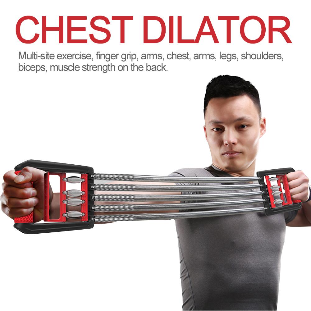 Brust Expander Abzieher 5 Einstellbare Frühling Hebel Gewicht Festigkeit Trainer Hause Fitness Muskel Ausbildung