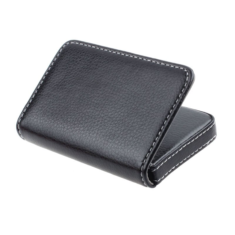 Business Card Holder Men's Exquisite Magnetic Attractive Card Case Box Mini Wallet Male Credit Card Holder Bolsas #Zer: Black