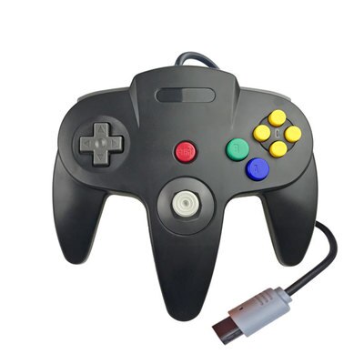 Gamepad Wired Controller Joypad For Gamecube Joystick Game Accessories For Nintend N64 For PC Computer Controller: black