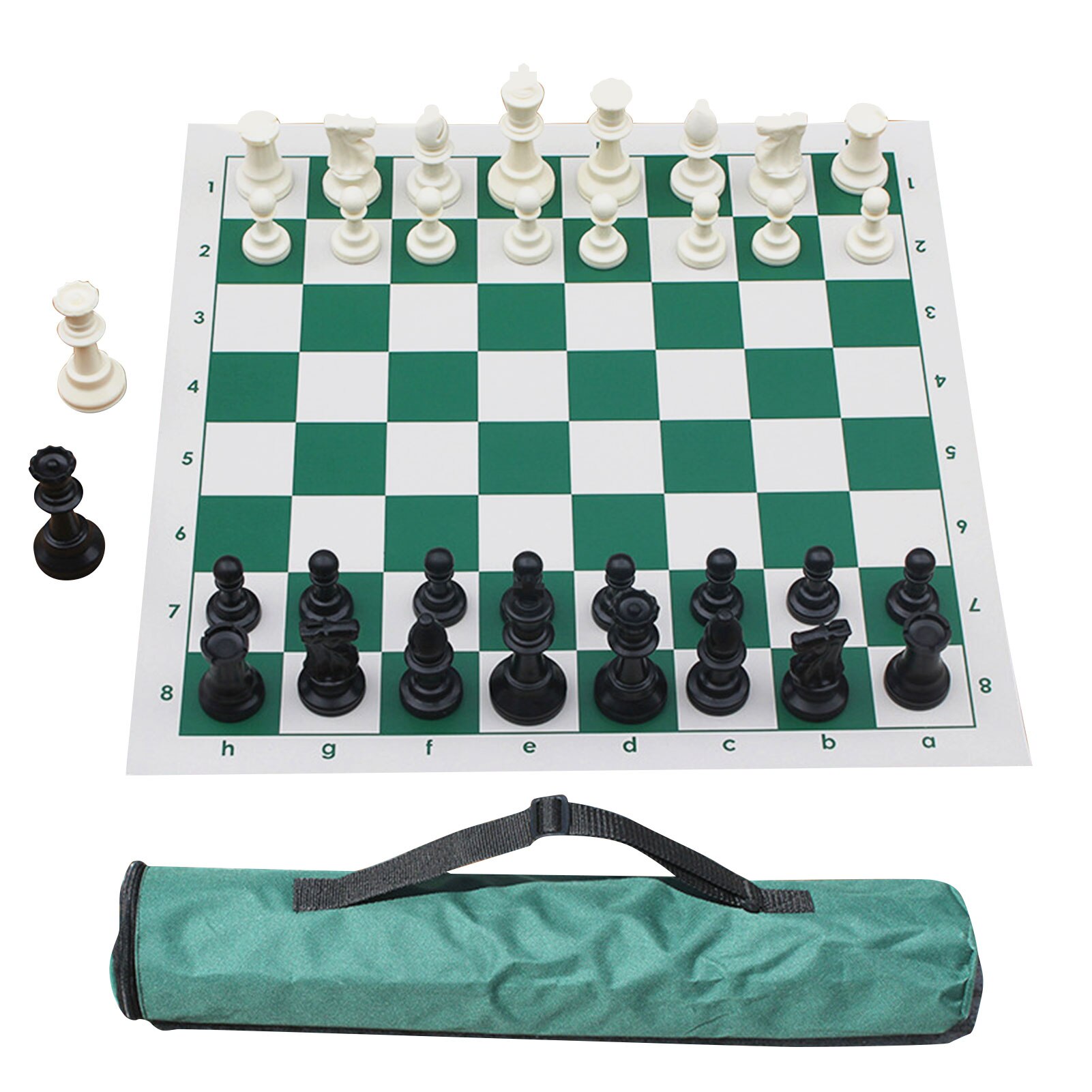 Chess Set 20x 20 Portable Travel Chess Carrying Shoulder Strap