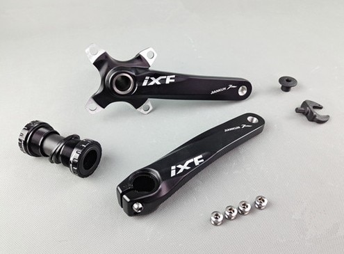 Aluminium fiets crank tandwiel mountainbike trapas crank gegroefde schijf mtb 104 bcd fiets onderdeel voor xt  m610 m590