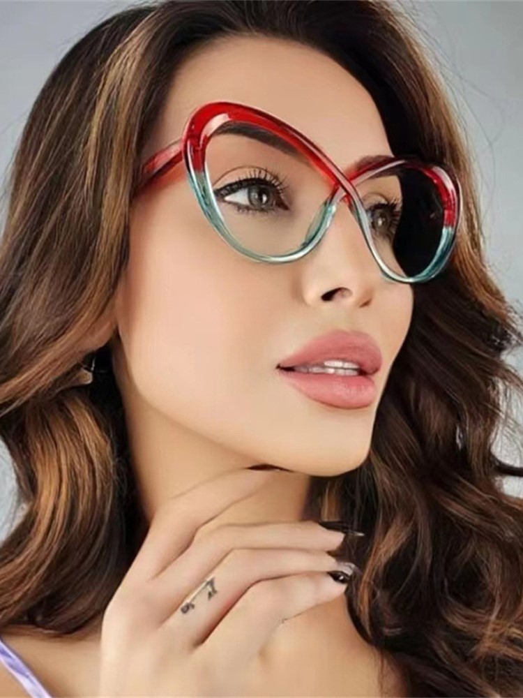 TR90 Transparent Computer Glasses Frame Women Men Anti Blue Light Polygon Eyewear Blocking Glasses Optical Spectacle Eyeglass