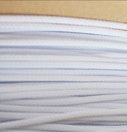 5M 3MM 16AWG 18AWG Cable Protection Sleeve Shielding Sheathing Auto Wire Harnessing Black Nylon Braided Cable Sleeving: White