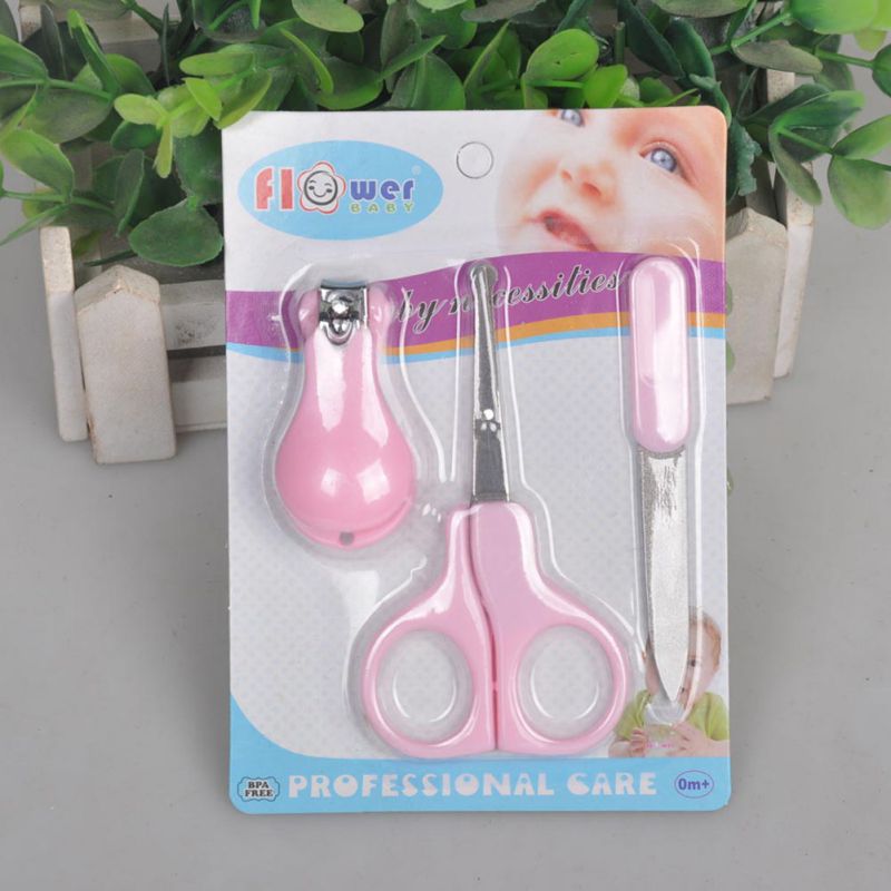 Leuke Mini Safe Baby Nail Care Praktische Clipper Set Trimmer Handige Dagelijkse Baby Nail Shell Shear Manicure 3 Stks/set P: Roze