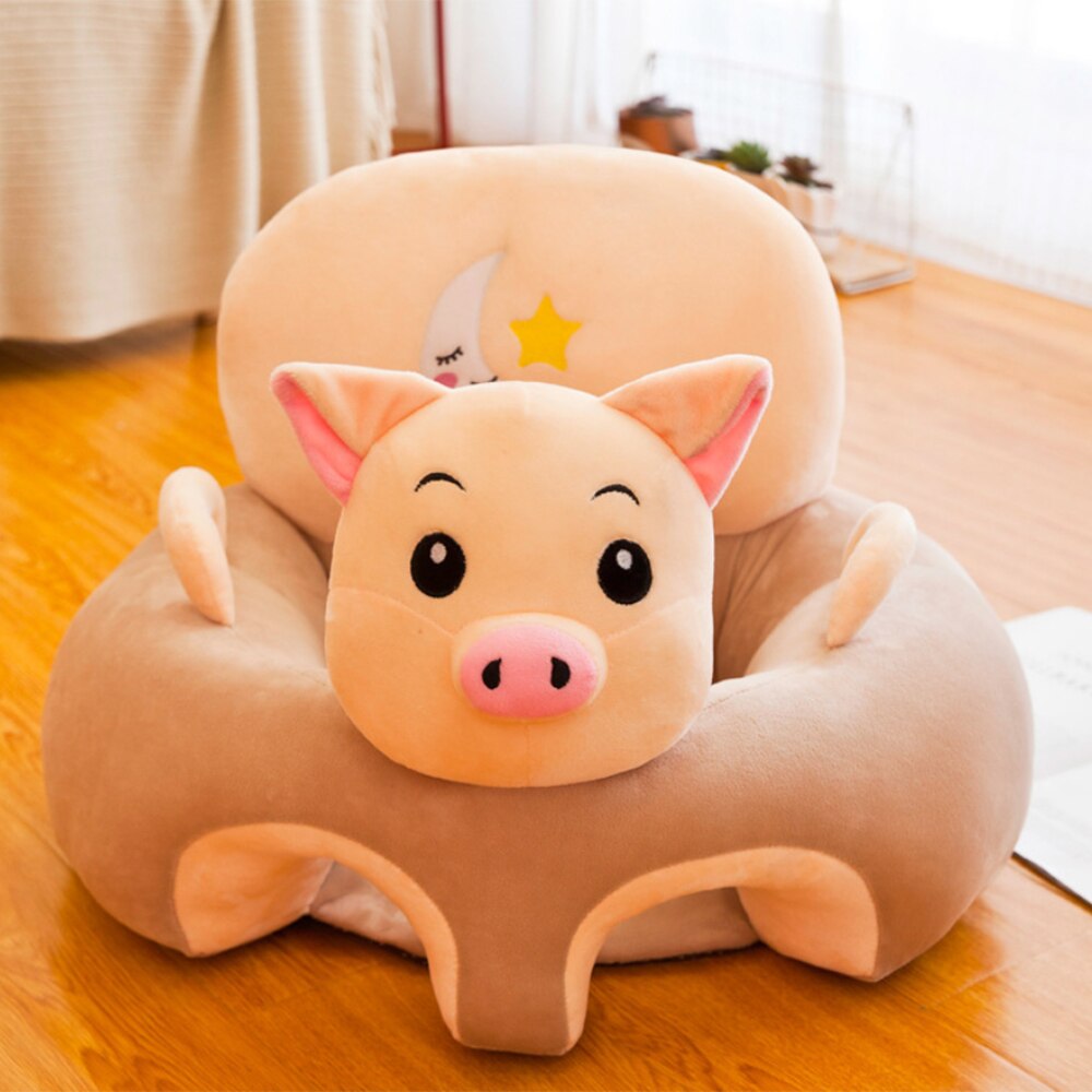 Enfants en peluche canapé Support siège bébé en peluche chaise apprendre à s'asseoir Anti-chute siège couverture enfant en bas âge nid lavable berceau canapé chaise