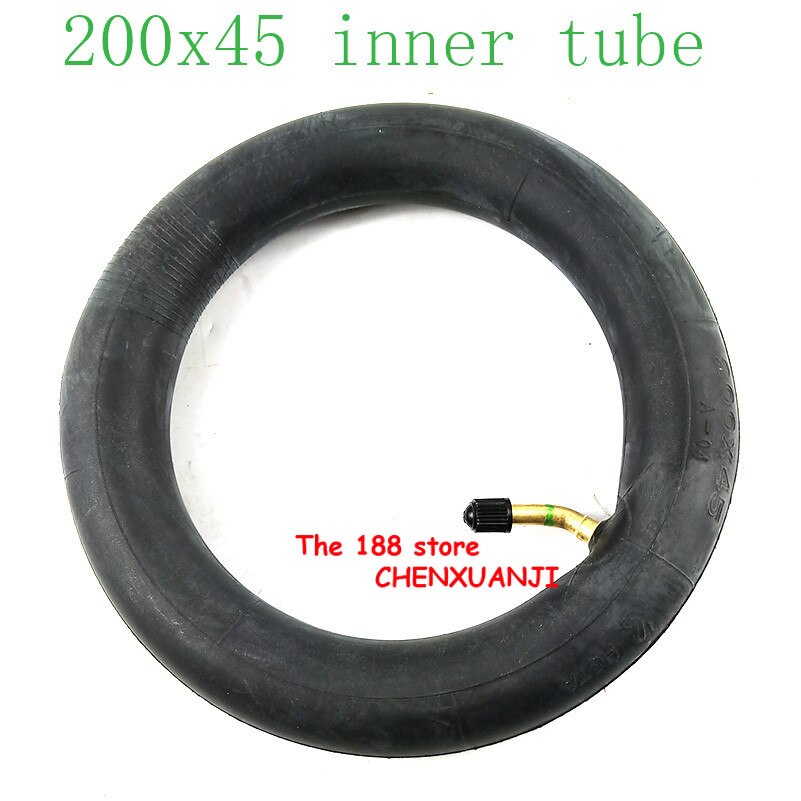 200 x 45 täytetty sisärengas e-twow:lle  s2 skootterin pneumaattinen pyörä 8 " skootteri pyörätuolin ilmapyörän sisärengas 8 x 1 1/4 putkea