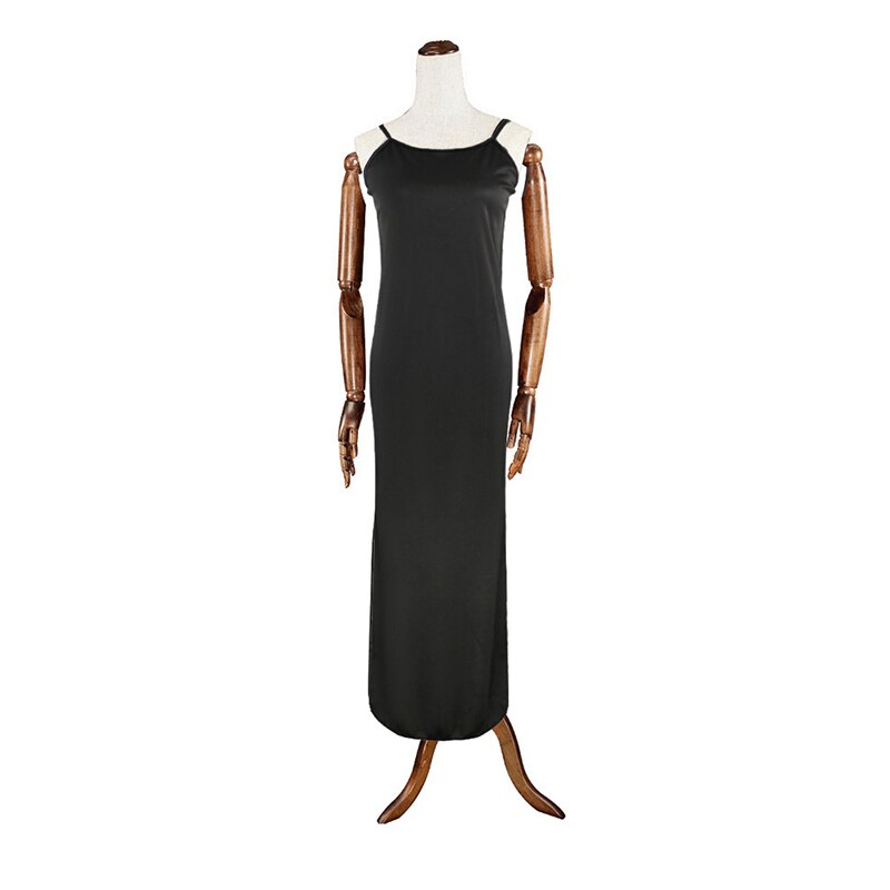 Md sort abaya dubai tyrkiet muslimsk hijab kjole caftan marocain arabe islamisk tøj kimono femme musulmane djellaba  s9017: Slynge kjole