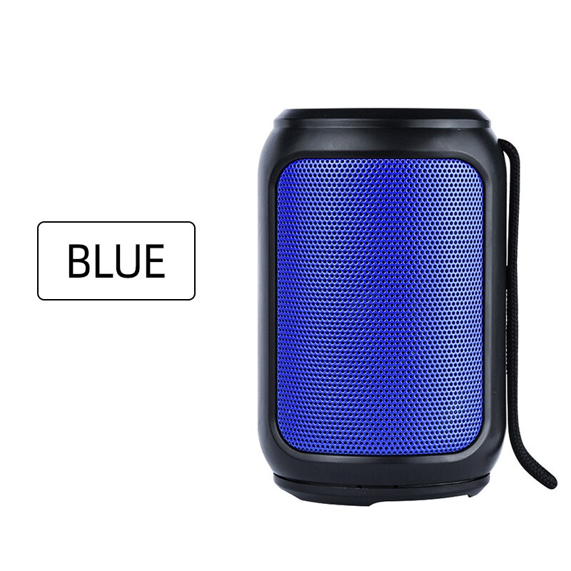 Portable Bluetooth Speaker Draadloze Bass Kolom Waterdichte Outdoor Muziek Vibro Speakers Subwoofer Luidspreker Voor Iphone: Blue