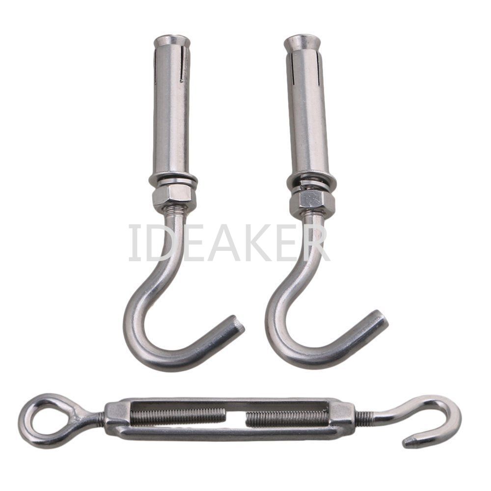 M3 1.5M 304 Stainless Steel Turnbuckle Chain Load 60KG Turnbuckle Chain Set Outdoor Drying Tightening