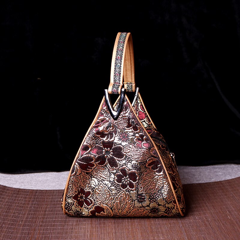 Vintage Bag Ladies Handbag Cheongsam Bag Chinese Style Characteristic Chinese Triangle Bag