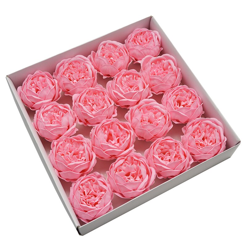 Kunstige sæbe blomster stort pæonhoved valentinsdag diy bryllup hjem dekoration hånd fower kunst