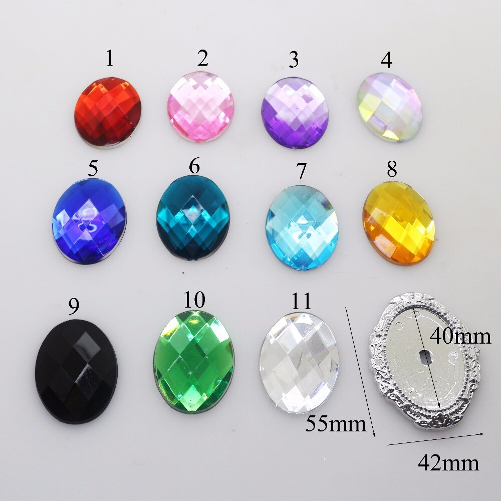NBEADS 108 Perline Miste Europee 5 Mm – Acrilico E Strass Per Gioielli Fai Da Te