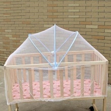 Gebogen Grote Maat Baby Bed Gordijn Zomer Anti Mosquito Insect Babybed Wieg Netting Wit Mesh Netto 80-100cm Lengte