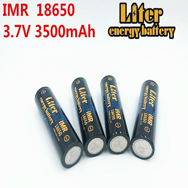 Liter energy battery 4PCS IMR18650 3.7V 4.8A 3500MAH 18650 Li-ion rechargeable battery for tablet pc 7-9 inch