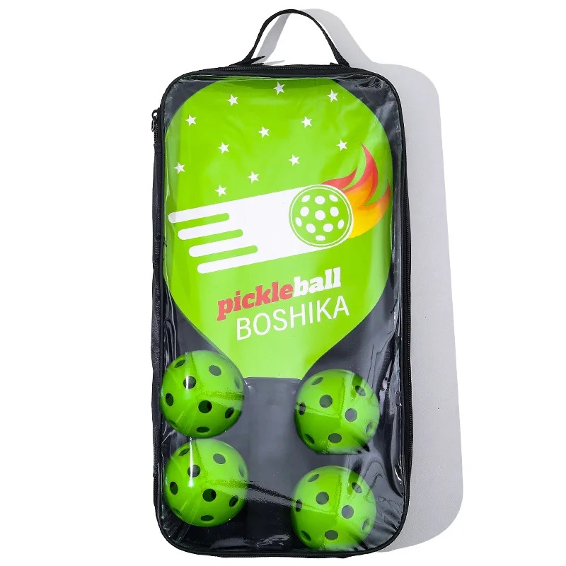 Padelschläger-Strandset aus Holz mit Ball, Outdoor-Sport, Fitnessgeräte, Kombination aus Badmintonschläger aus dem Festland China: Rot