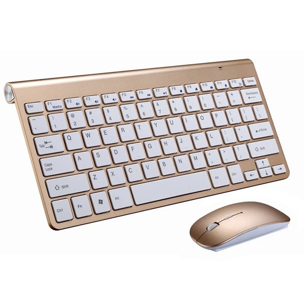 Mini trådlös tangentbord mus set vattentät 2.4g för apple mac pc dator trådlöst tangentbord kontor tyst tyst tangentbord