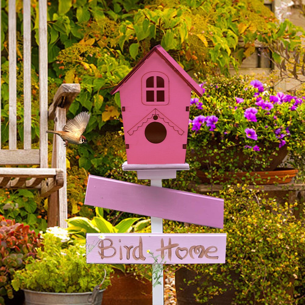 Kit de casa para pájaros DIY, comedero para pájaros, manualidades artísticas de madera para construir y pintar, casa de pájaros para niños de 3 años y más