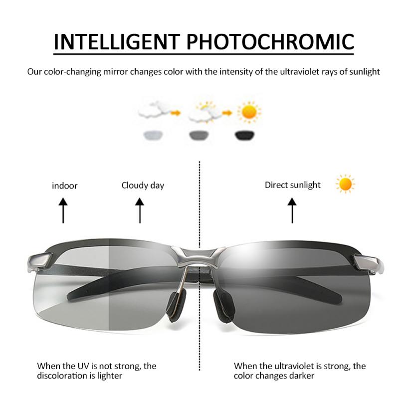 Glasses Очки Polarized Sunglasses Alloy Glasses Color Changing Glasses Driver Driving Fishing Sunglasses Car Accessories