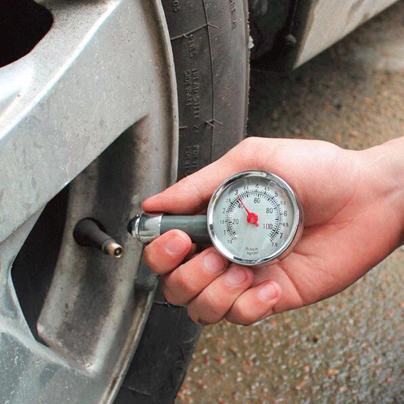 Medidor de presión de neumáticos de coche, medidor de presión de aire de coche, Dial, herramienta de medición de camiones, accesorios de neumáticos