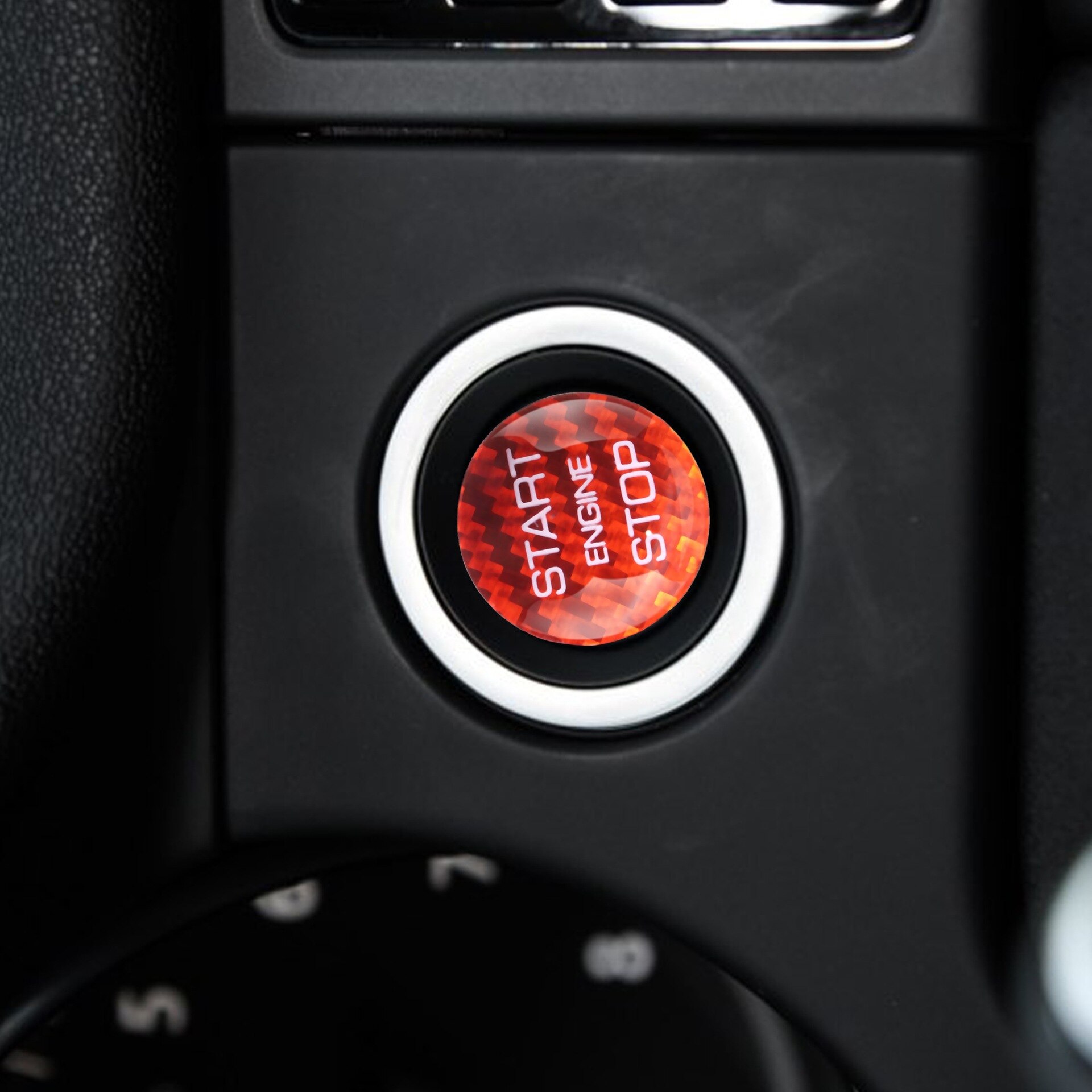 Voor Landrover Range Rover Vogue Sport Evoque Velar Chrome Start Motor Stop Drukknop Cover Ring Trim Sticker Auto Accessoires