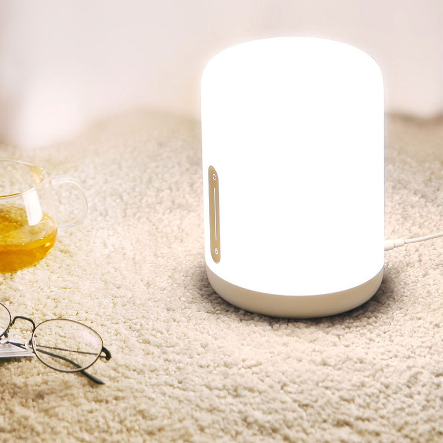 Xiao mi mi jia lampe de chevet 2 lumière intelligente commande vocale Bluetooth WiFi connexion contrôle tactile pour mi maison App Apple Homekit Siri