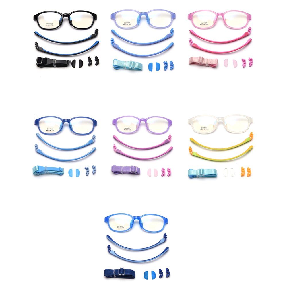 Peekaboo silicone square glasses for kids TR90 frame blue pink girl optical glasses frame for children accessories for students