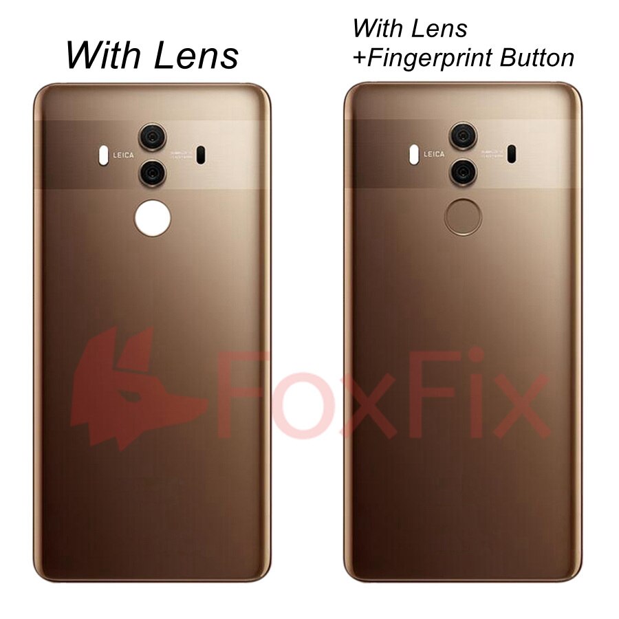 Bakglassdeksel til huawei kamerat 10 pro batterideksel bakdør glass kamerat 10 pro bakdeksel + reservedeler til fingeravtrykk