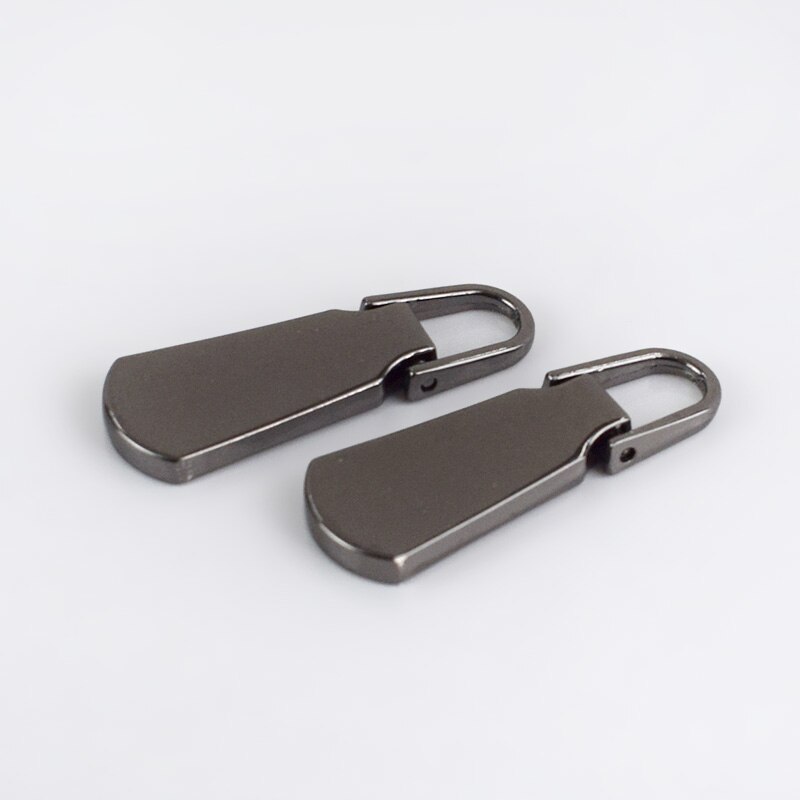 5Pcs Detachable Zipper Pull Tabs 5# Metal Zip Pullers For Zips Sliders Head Zippers Repair Kits DIY Sewing Accessories ZT101: Gun black