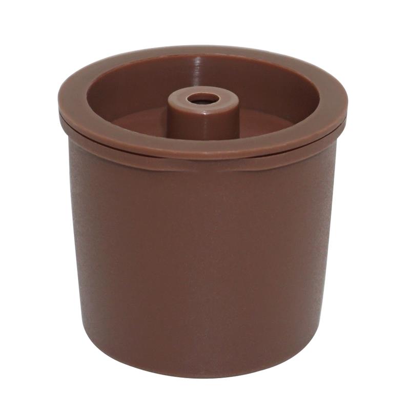 Genanvendeligt kaffefilter plastikkapsler til illy kaffemaskine cafe 1pc kompatible espressomaskine kapsler kaffe køkkenudstyr: Brun