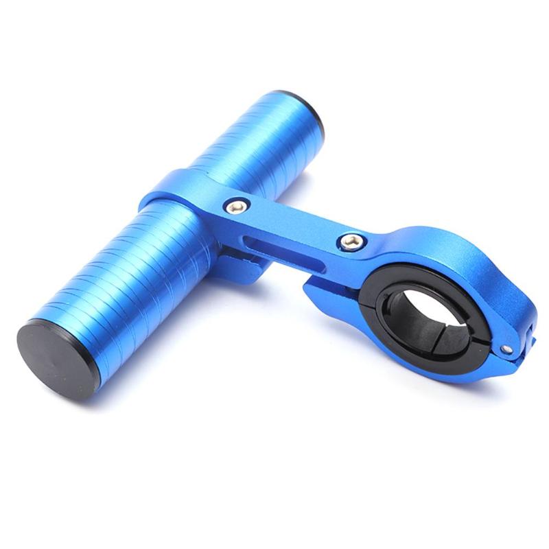 10/15cm fietsstuur zaklamp houder stuur fiets accessoires verlenger montagebeugel voor mountainbikes scooter: 10cm blauw