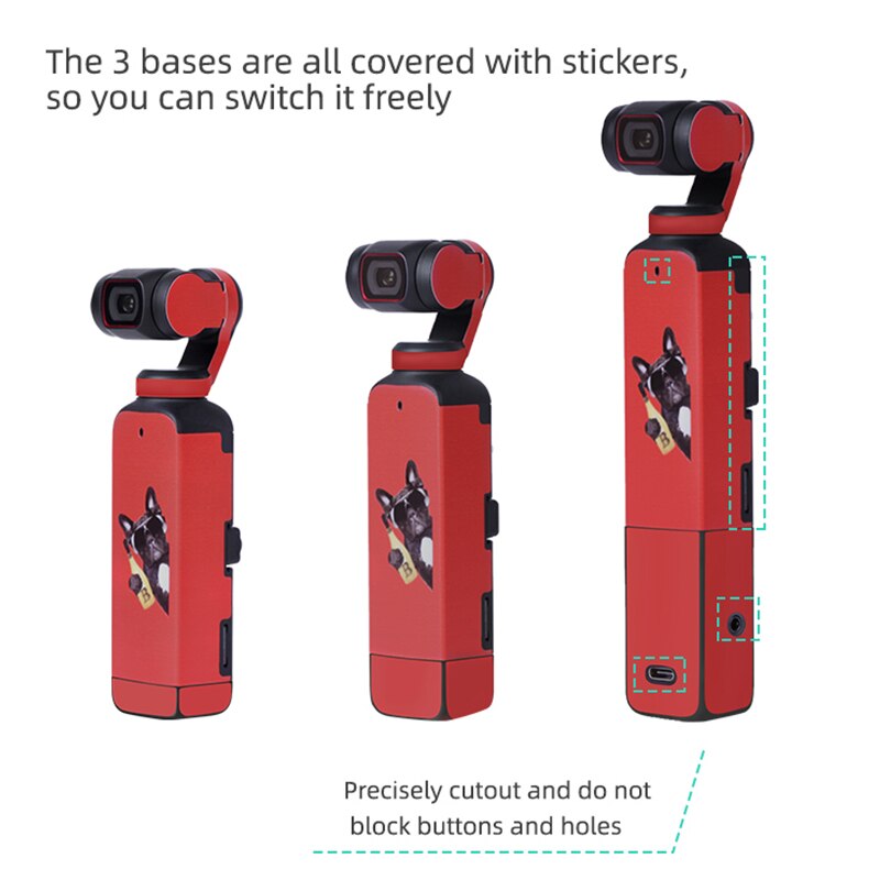 Colorful Decals Stickers Protective Film Waterproof PVC Body Case Cover For DJI OSMO Pocket 2 Handheld Gimbal Camera Accessories