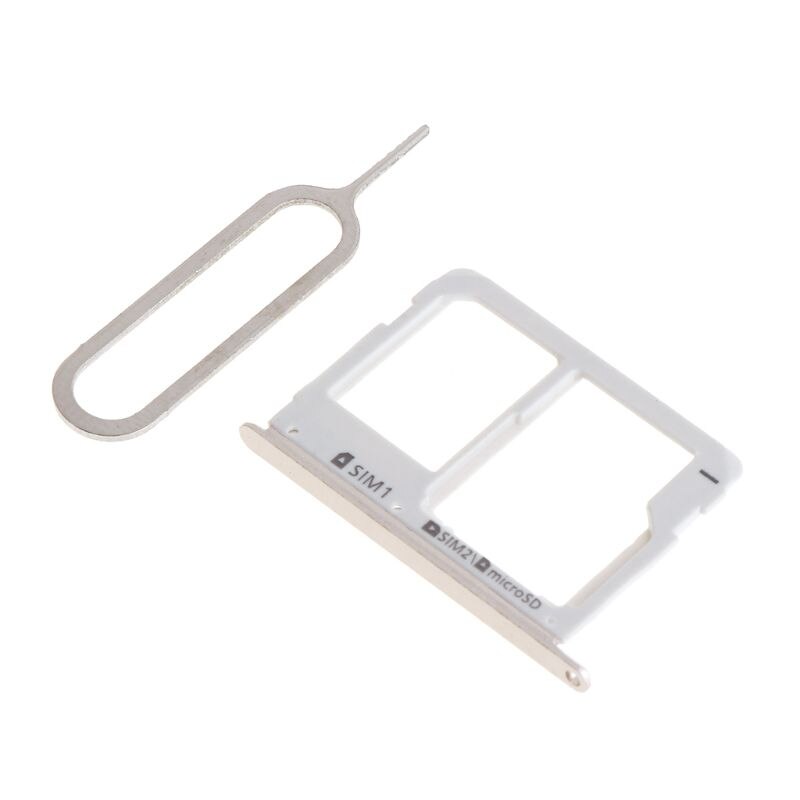 Dual Sim Micro Sd Card Tray Slot Voor Samsung Galaxy A3 A310 A5 A510 A7 A710 Kaartlezer houder