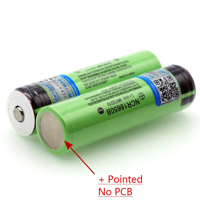 Batería recargable de litio NCR18650B, nueva, Original, 18650, 3,7 v, 3400 mah, puntiagudas con baterías (sin PCB) + caja