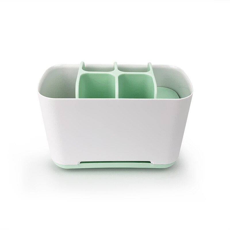 5 En 1 cepillo de dientes pasta de dientes funda, soporte brocha de maquillaje de afeitar soporte de cepillo de dientes eléctrico caja de almacenamiento para baño organizador soporte: Green L
