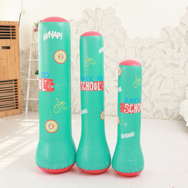 120/150/160CM Boxing Punching Bag Inflatable Toys Free-Stand Tumbler Training Pressure Relief Back Sandbag Inflatable Toys