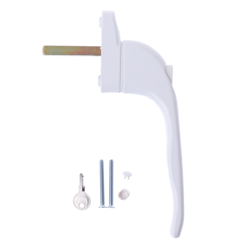 UPVC White Universal Espag Window Handle - Key Locking For Double Glazing LS&#39;D Tool