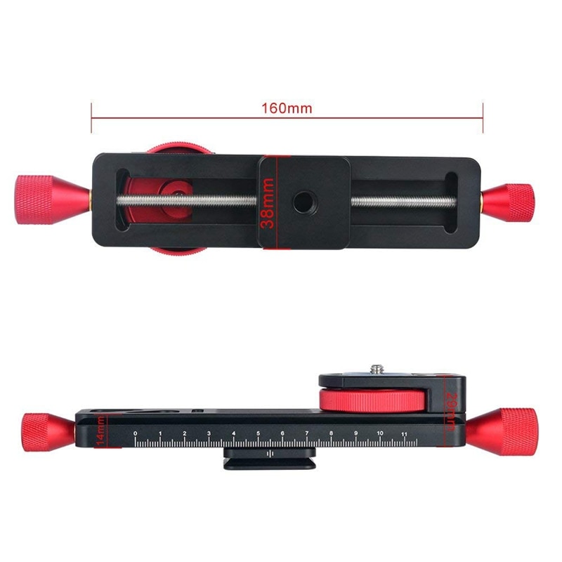 Alle Metall Wormdrive Makro Schiene Feine Fokus Mit Schwerpunkt Arca/Rrs Hebel Klemme Kompatibel