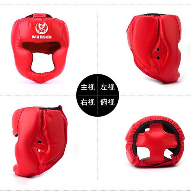 Casque de sécurité pour boxe, mma, protection de la tête, casque d'entraînement pour adultes et enfants, casque semi-couvrant pour le muay thaï et le kickboxing