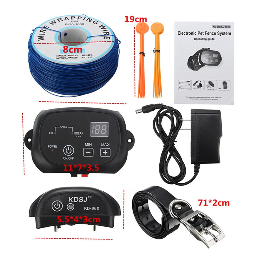 Electric Pet Containment Fences Kd660 for Dog Training for 2 dogs