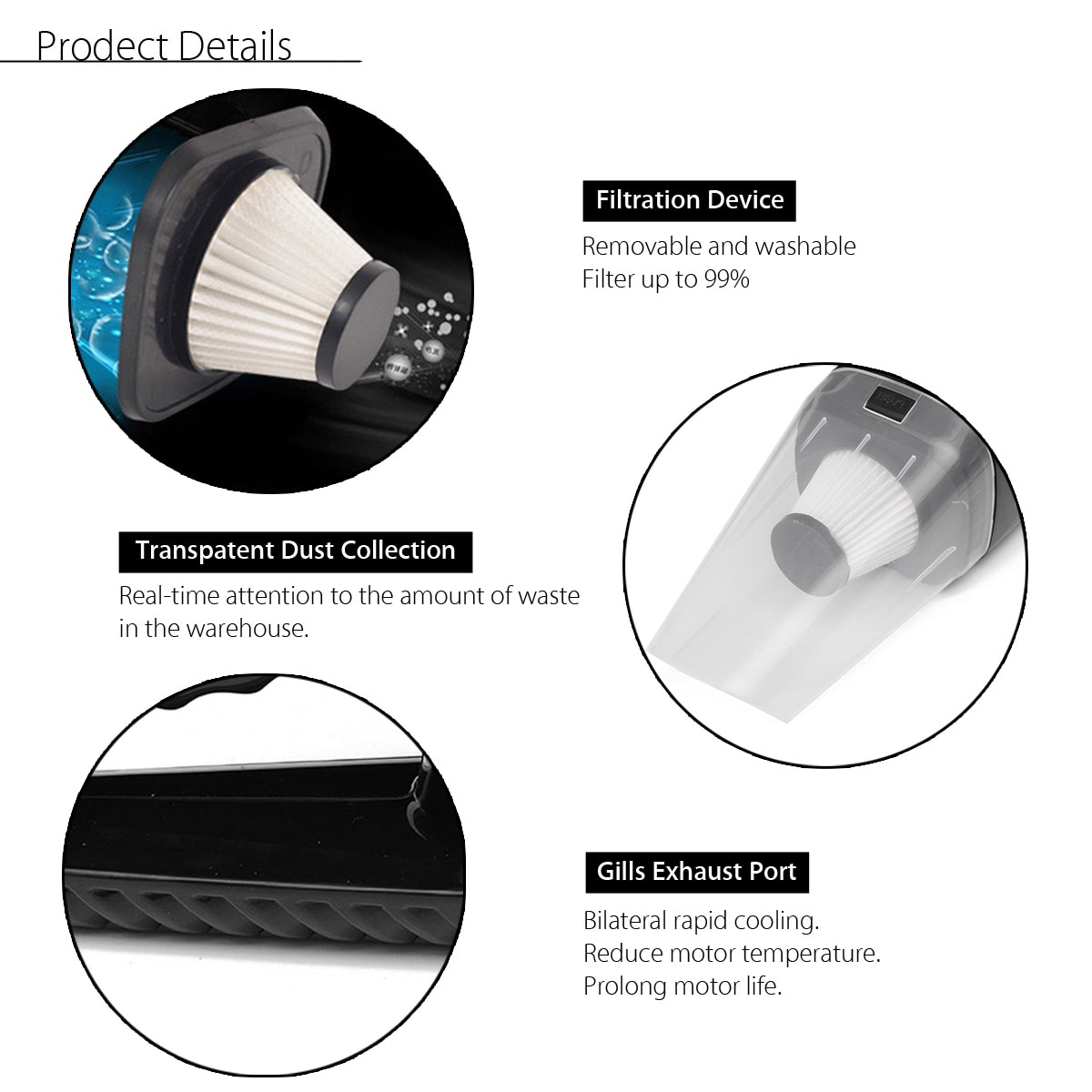 Auto Hause Staubsauger 150W 12V Mini Portable Handheld Auto Staubsauger Nassen und Trockenen Dual Verwenden Auto vakuum Aspirateur