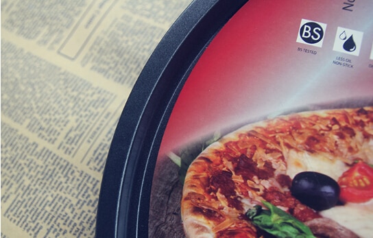 1pc 13 tums tjock pizzaplatta bakverktyg pizzabricka hembakningsugn mikrovågsugn använd non-stick pizzaform  j0503