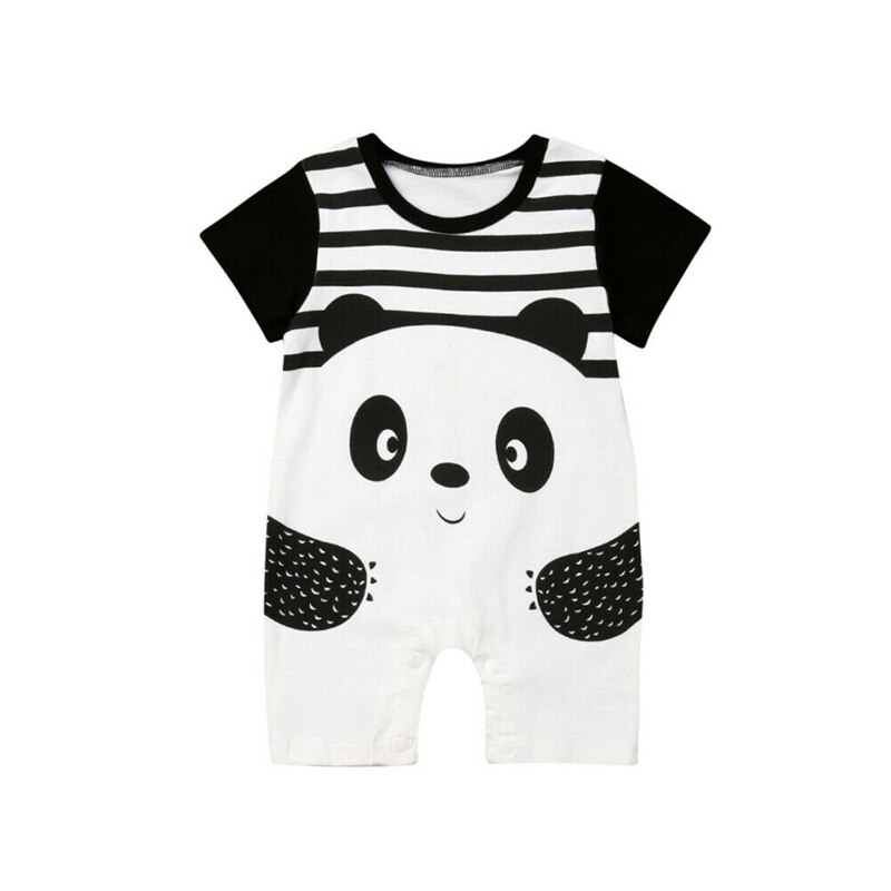 Peuter Baby Jongen Meisje Kleding Romper Leuke Panda Romper Jumpsuit Kid Zomer Kleding Speelpakje Casual Outfit 0-3Y