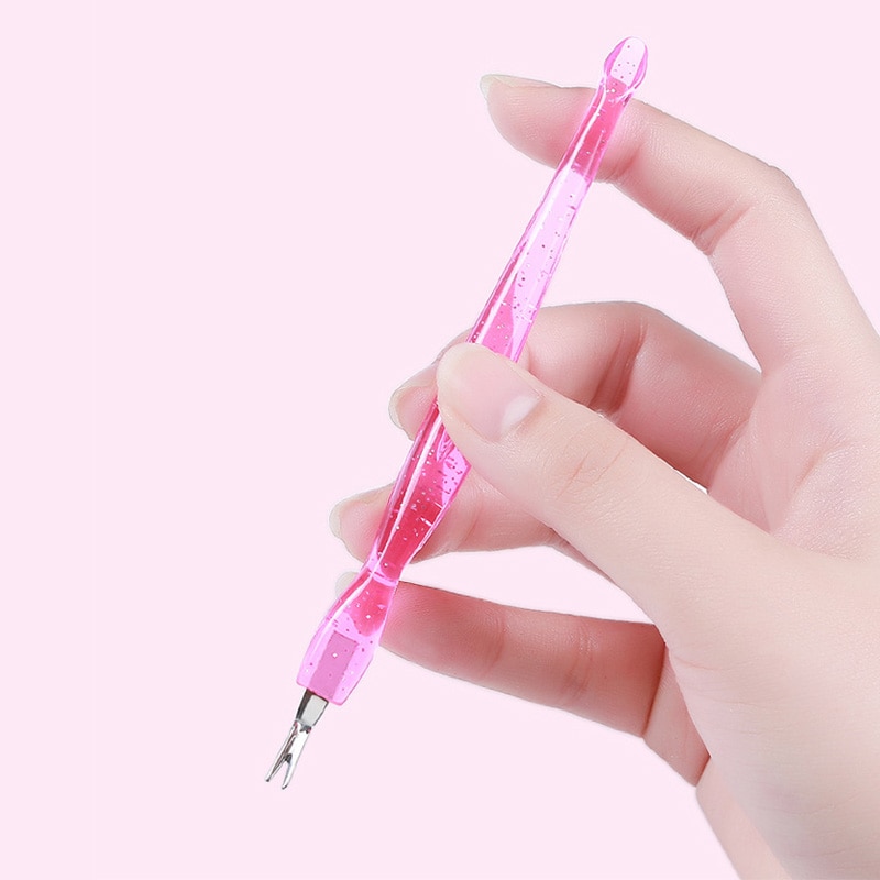 Empujador de cutículas de acero inoxidable, 1/5/10 Uds., herramienta de manicura, tenedor con piel muerta, alicates, cortador de cutículas