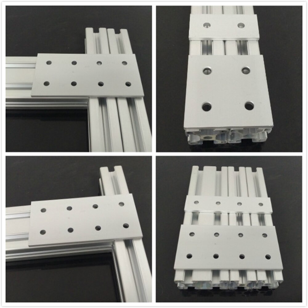 Vertical connecting plate aluminum profile reinforcement plate /3030/4040/4545/6060/8080/9090 hole one word connector
