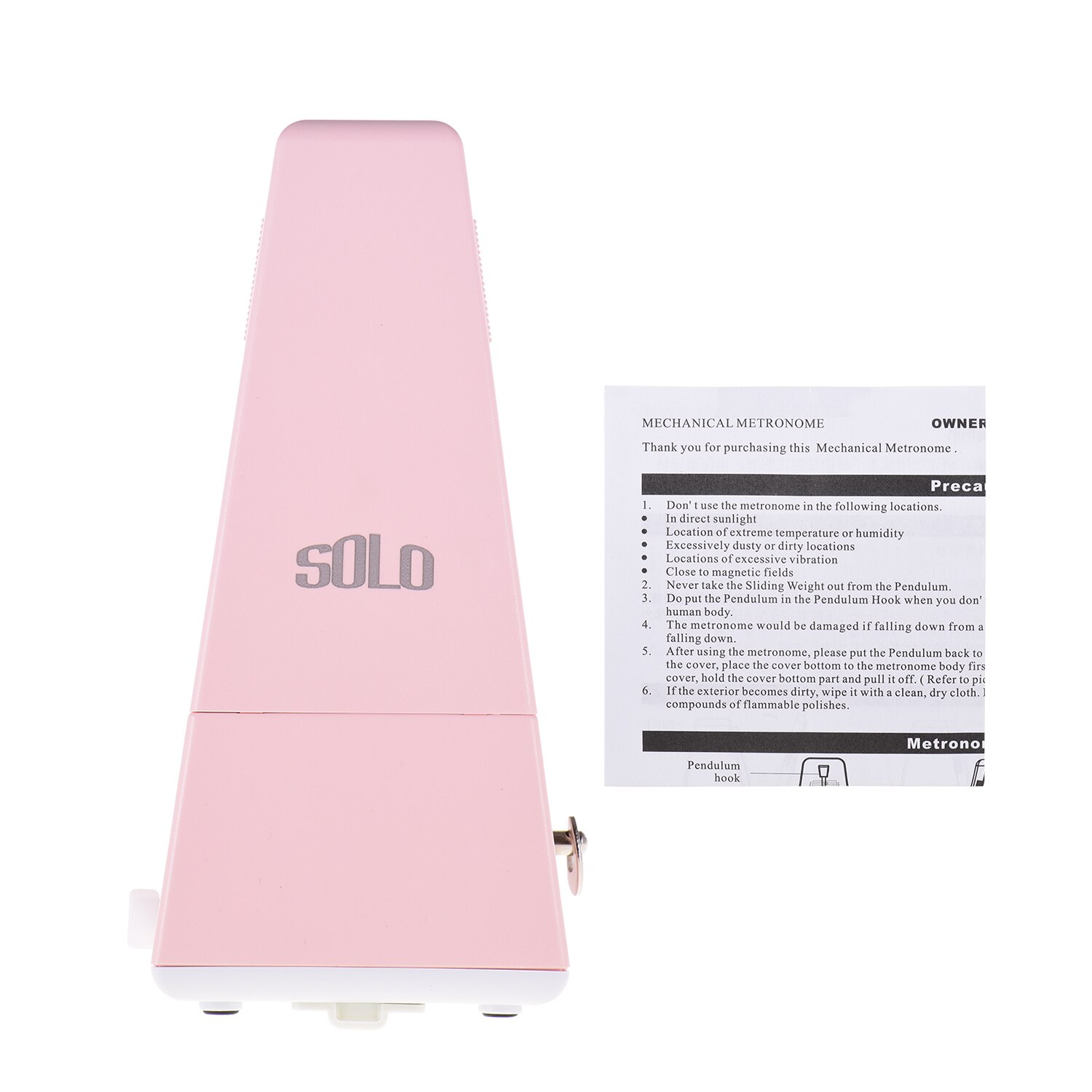Soolo s -320 mekaaninen metronomi universaali materiaali kitaralle viululle pianolle rummulle soittimen harjoitteluväline aloittelijalle