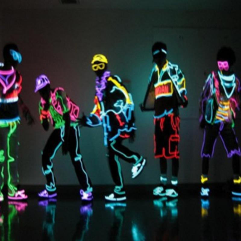 Flexible Neon Light 5m/10m 3V Glow Wire Processing Dance Clothes Luminous Line Lights Shoes Clothing Car Waterproof Led Strip